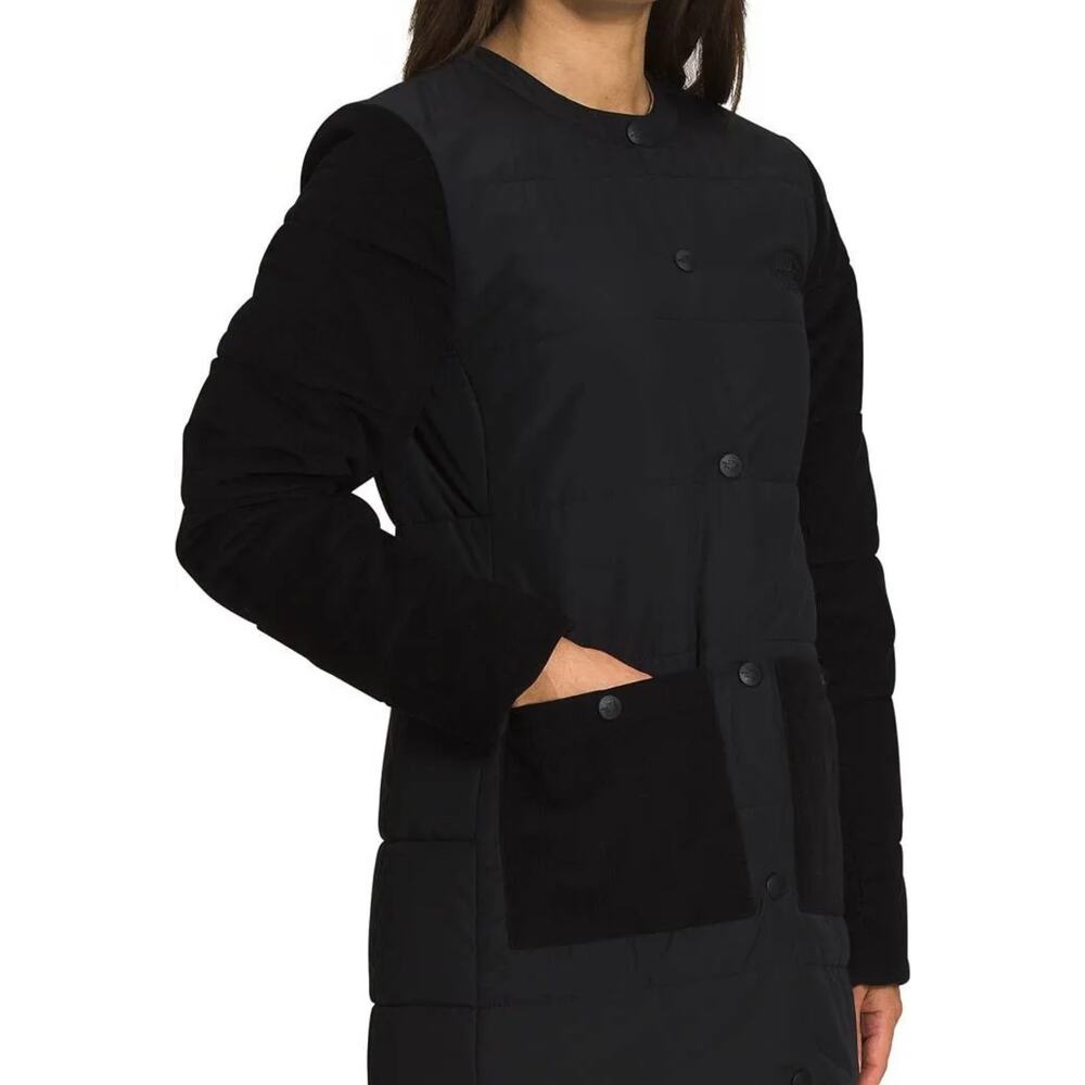 NWT The North Face Harway Collarless Midi Black Jacket Women’s Size XS